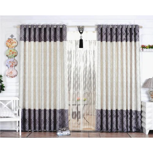 Designer Window Curtain - Color: White