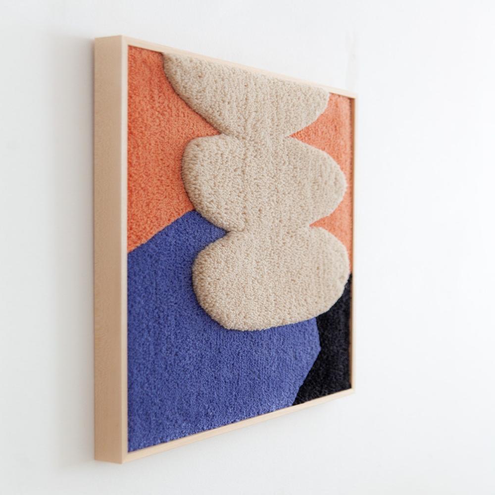 Wall Art Rug - Handmade Rectangle Standard Size Multicolour Modern Design With Unique Artistic Flair