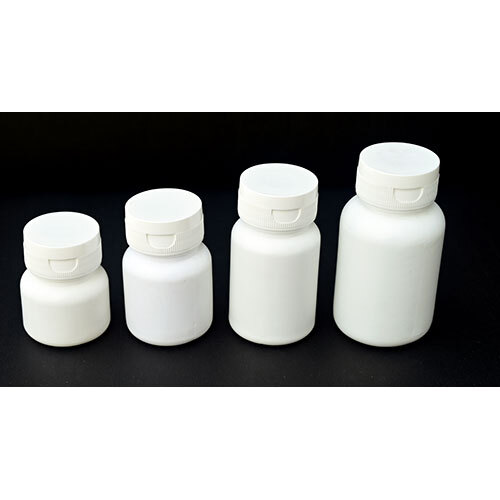 Tablet Capsule Fliptop Cap Container - Color: White