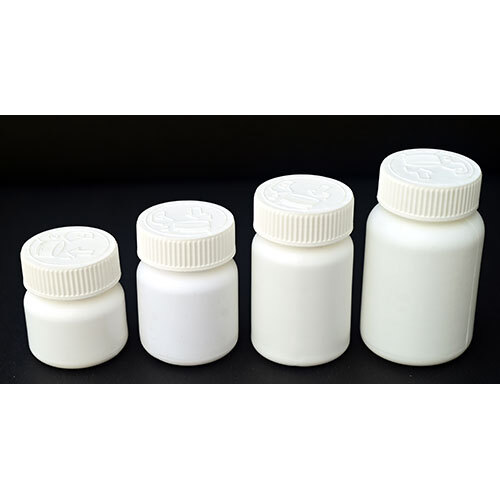 Tablet Capsule Crc Cap Container - Color: White