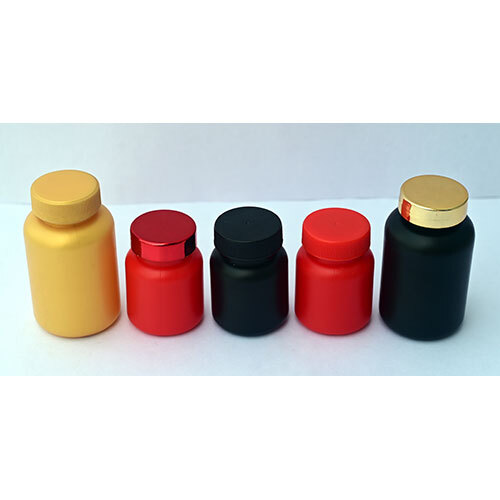 Tablet Capsule Container - Color: Black