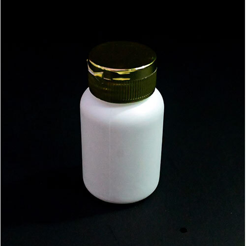 Tablet Capsule Container With Metalized Ftc Cap - Color: White