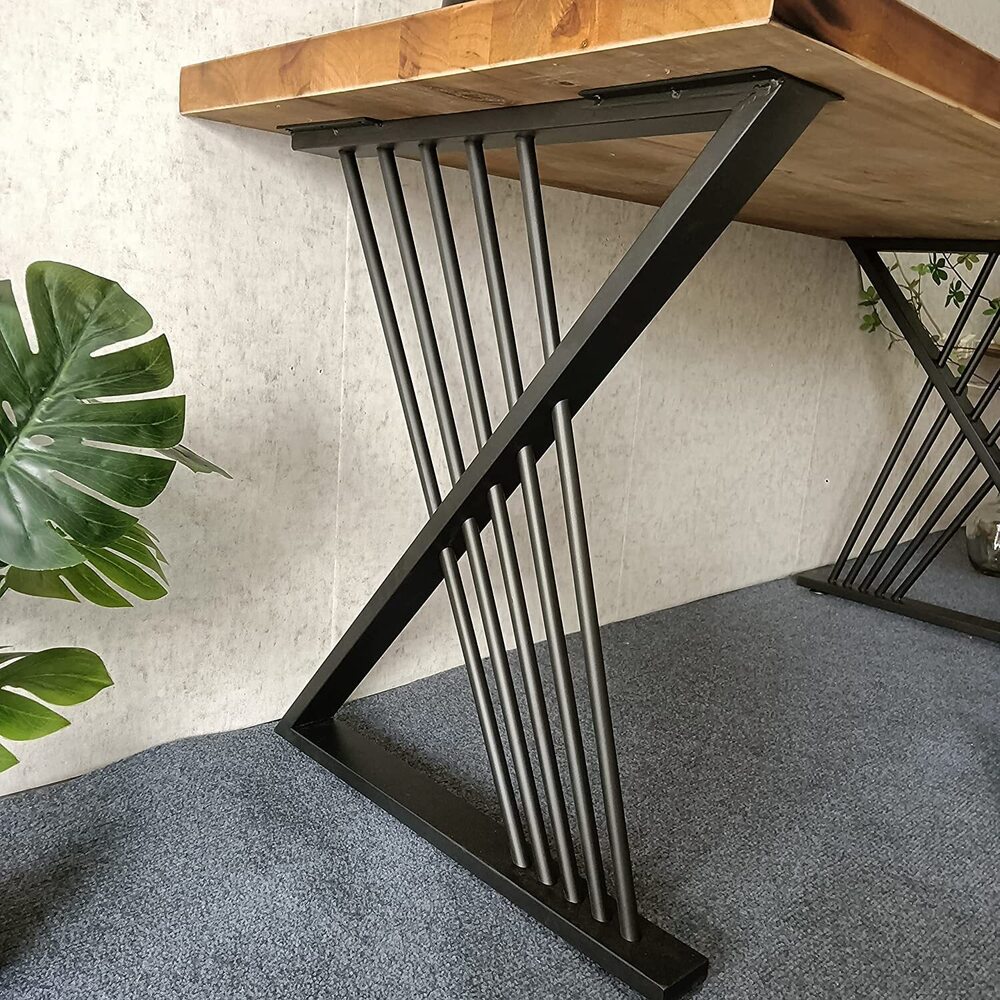 Modern Heavy Duty Tall Black Metal Iron Desk Legs Riser,Bench Furniture Legs for Coffee Table Dining Legs