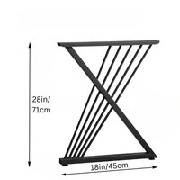 Modern Heavy Duty Tall Black Metal Iron Desk Legs Riser,Bench Furniture Legs for Coffee Table Dining Legs