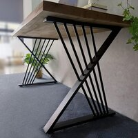 Modern Heavy Duty Tall Black Metal Iron Desk Legs Riser,Bench Furniture Legs for Coffee Table Dining Legs