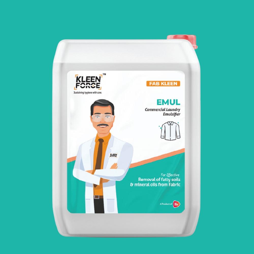 Kleen Force Fab Kleen Emul Commercial Laundry Emulsifier - Physical State: Liquid