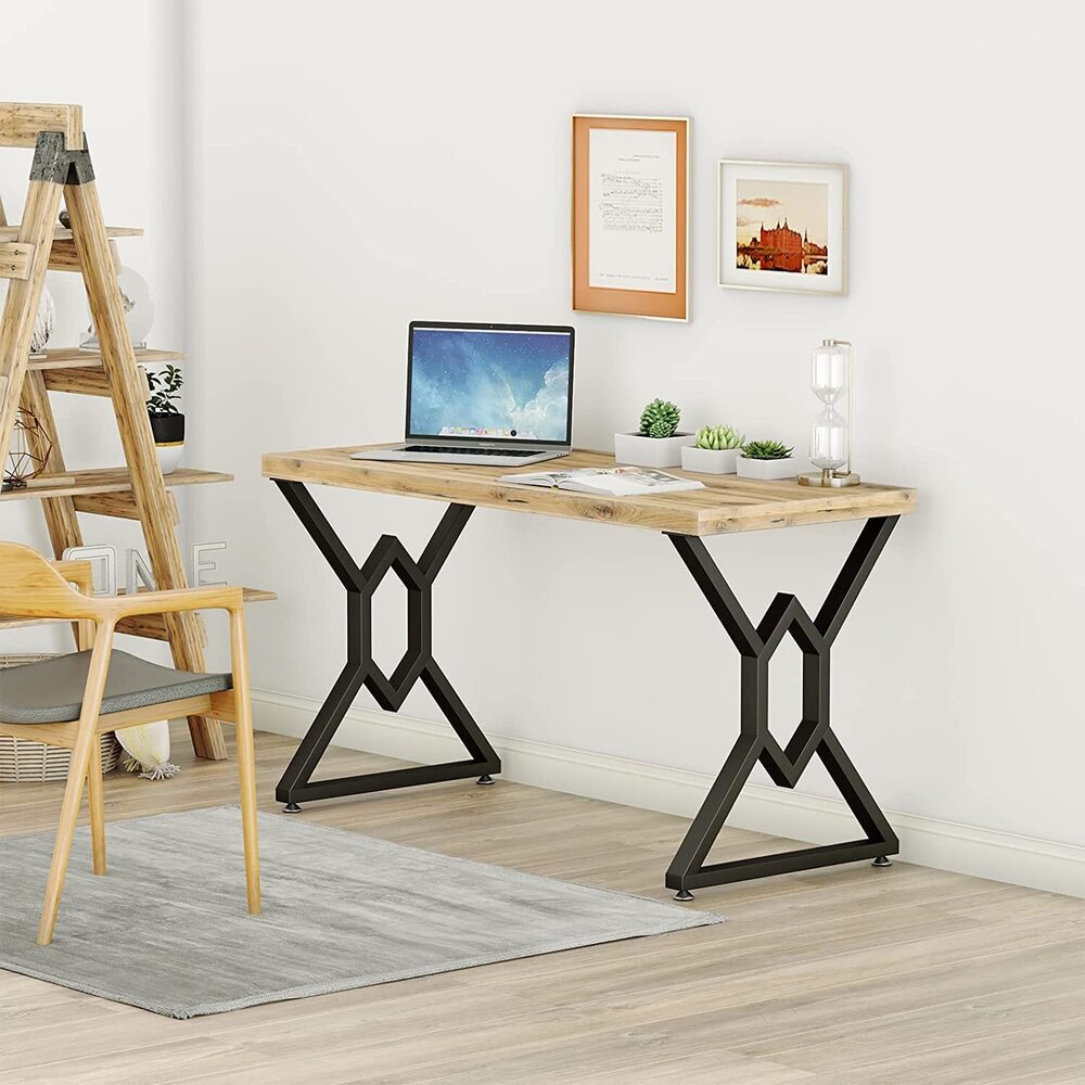 Modern Heavy Duty Tall Black Metal Iron Desk Legs Riser,bench Furniture Legs For Coffee Table Dining Legs - Set Of 2