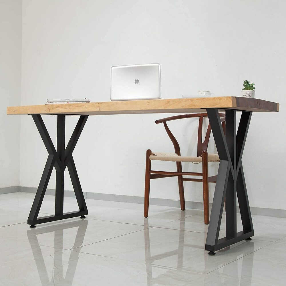 Modern Heavy Duty Tall Black Metal Iron Desk Legs Riser,bench Furniture Legs