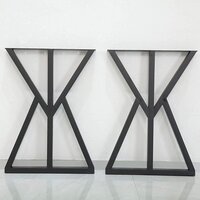 Modern Heavy Duty Tall Black Metal iron Desk Legs Riser,Bench Furniture Legs