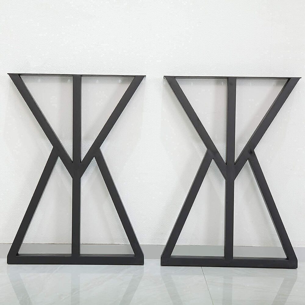 Modern Heavy Duty Tall Black Metal iron Desk Legs Riser,Bench Furniture Legs