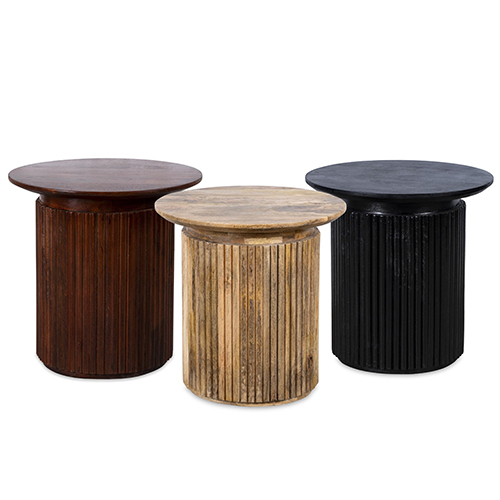 Heavy Domestic Side Table Brown