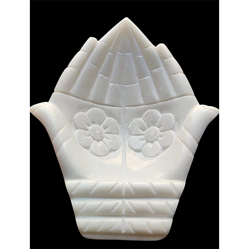 Marble Hand Tray - Color: White