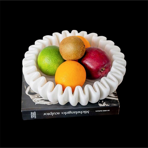 Marble Bowl - Color: White