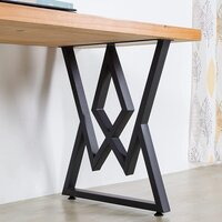 Modern Heavy Duty Tall Black Metal Iron Desk Legs Riser,Bench Furniture Legs for Coffee Table