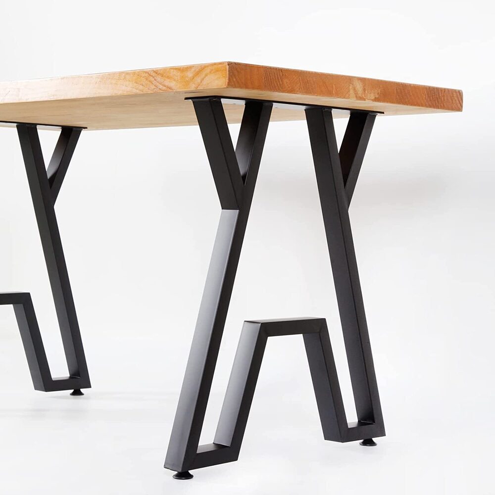 Modern Heavy Duty Tall Black Metal Iron Desk Legs Riser,Bench