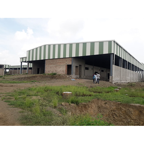 Industrial Prefabricated Factory Shed - Steel Structure with Concrete Floor, Aluminum Roof & Door | Custom Colors, 10-15 Years Lifespan