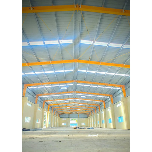 Industrial Warehouse Shed - Steel Frame, Weather-Proof Aluminum Roof , Custom Color Options with Durable Concrete Floor and Aluminum Windows