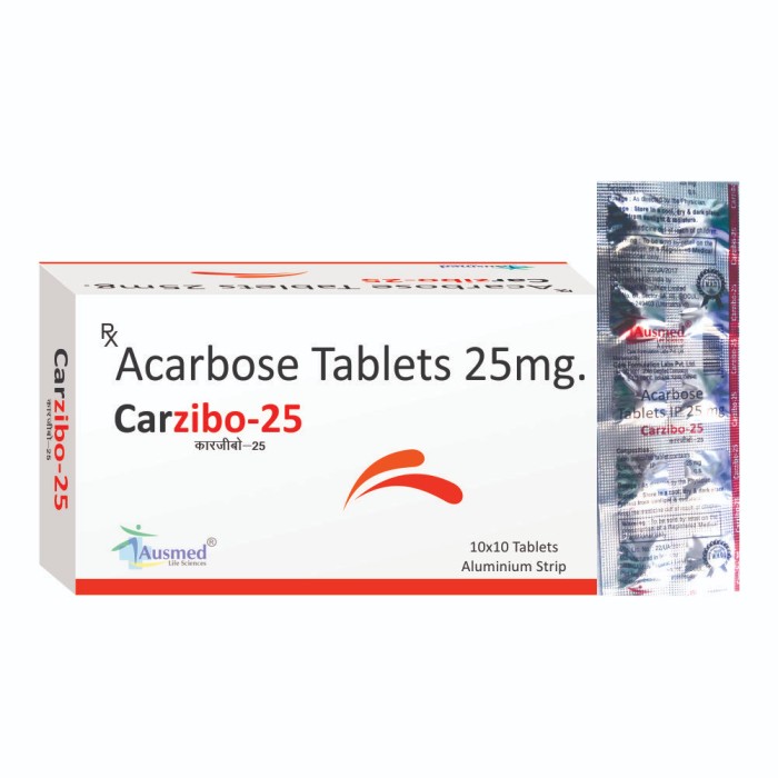 Acarbose IP 25 mg Tab