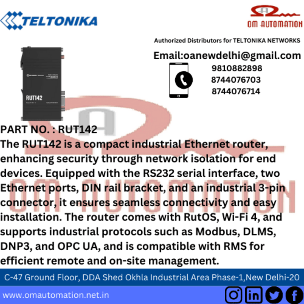 Teltonika - Rut142 Rs232 Industrial Router