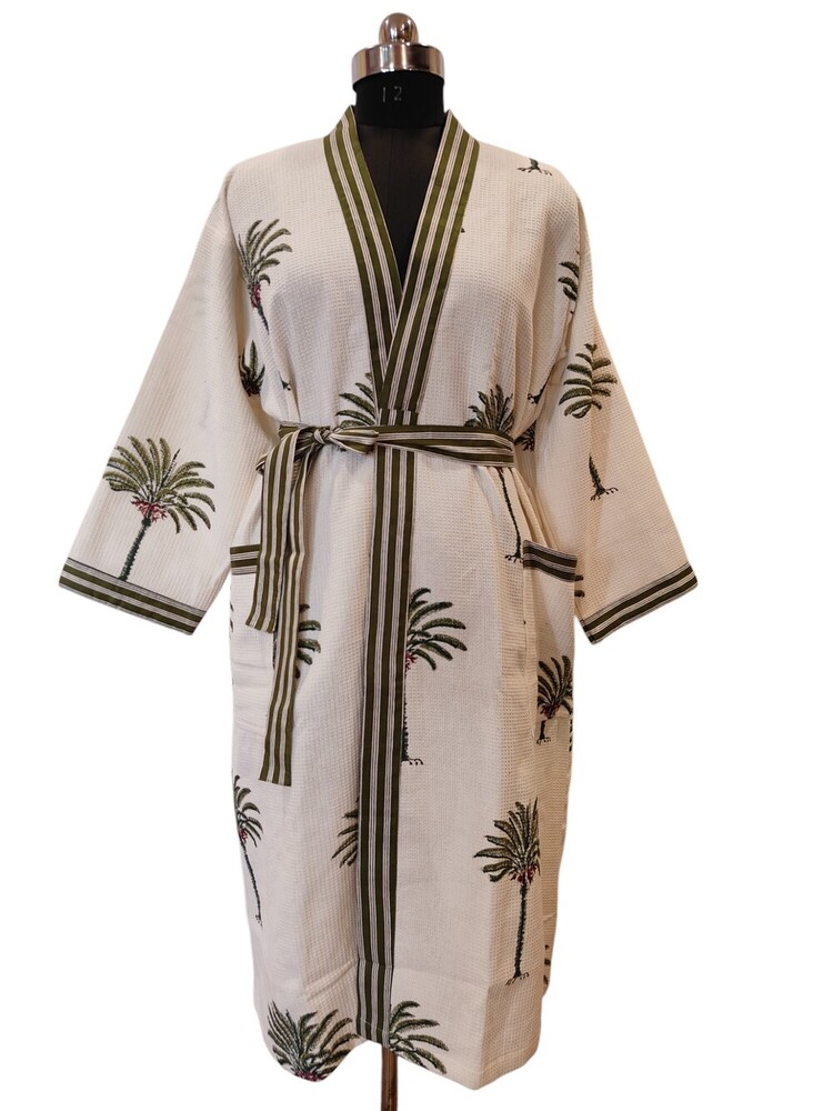 Hand Block Printed Long Kimono