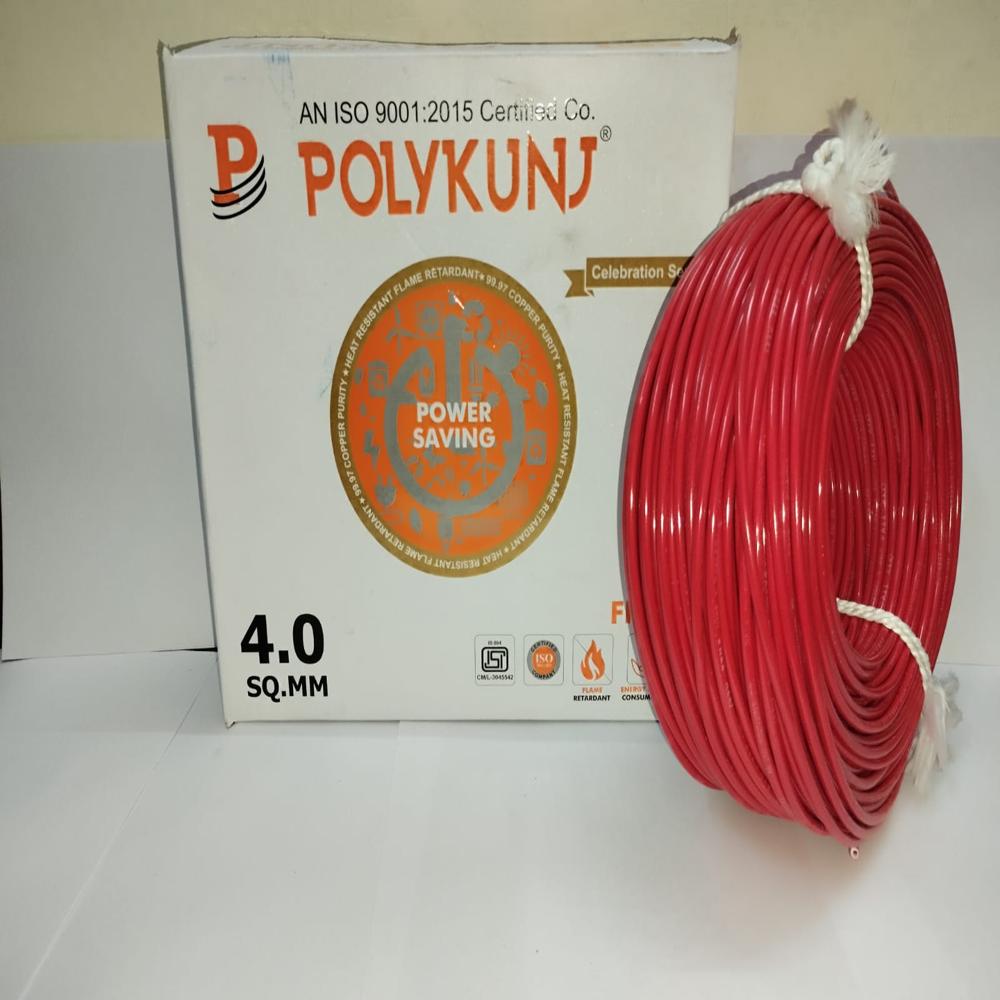 Copper Cables 0.75 Sqmm - Color: Red