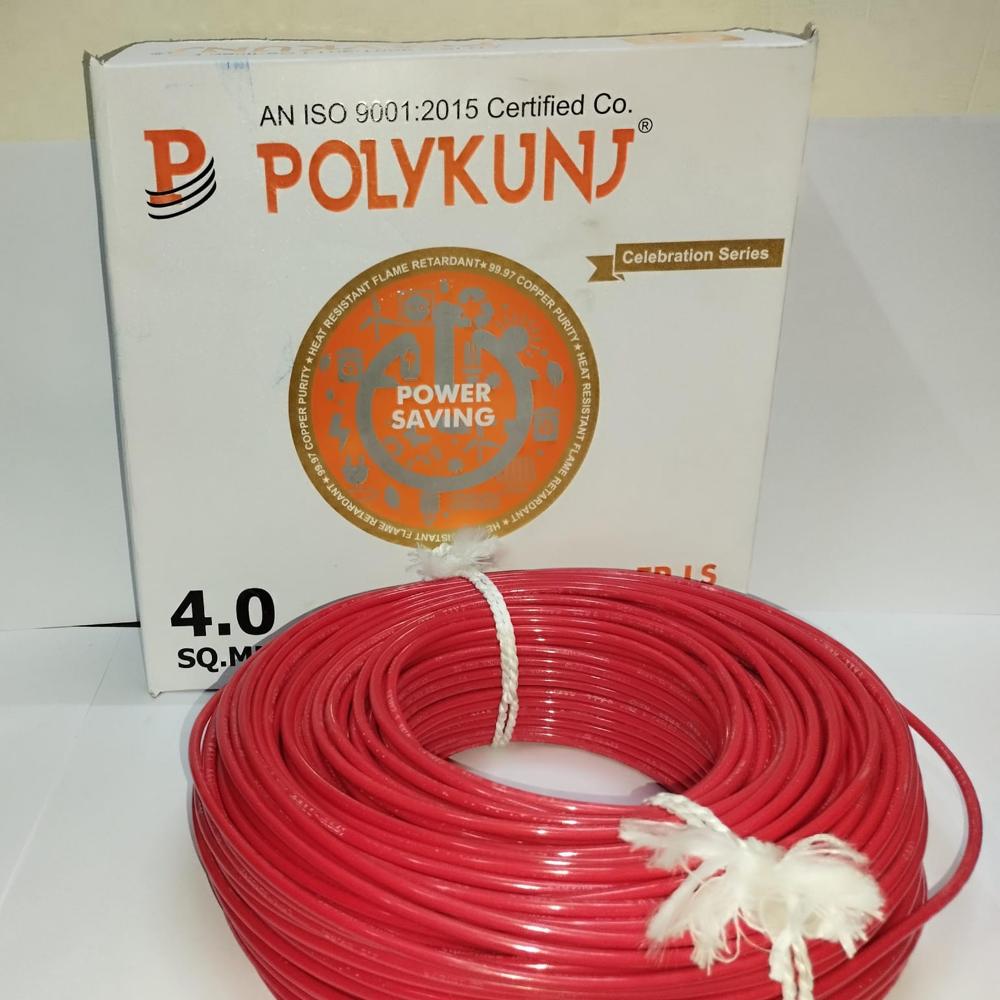 Copper Cables 0.75 Sqmm - Color: Red