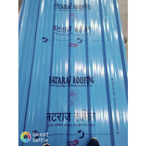 Natraj Roofing Profile Sheets - Aluminium, Standard Size, Blue | Galvanized, Corrosion Resistant, Ideal for Industrial Applications