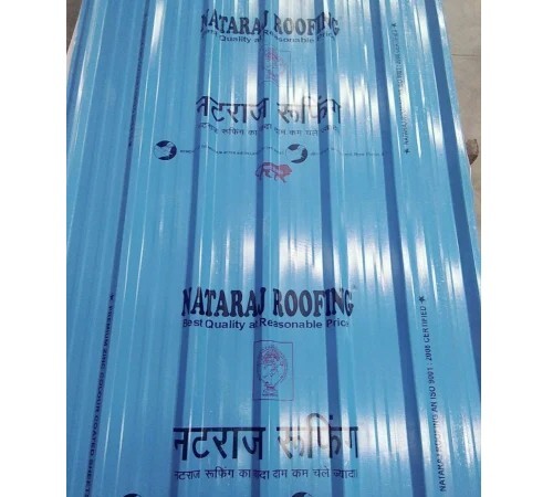 Nataraj Galvanized Roofing Sheets - Color: Blue