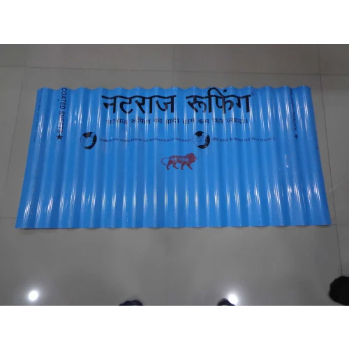 Iron Roof Sheet - Steel/Stainless Steel Material, Standard Size, Vibrant Blue Color | Durable, High-Performance Roofing Solution for Industrial Use