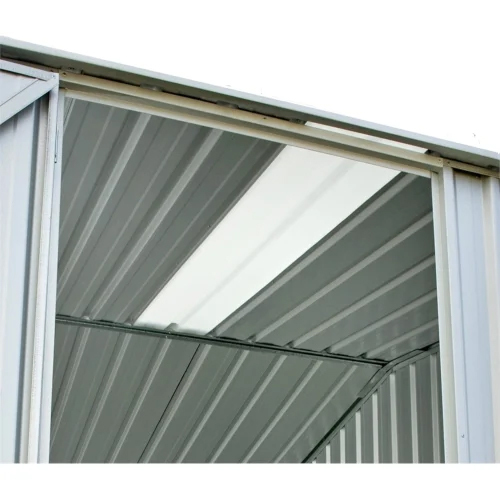 Polycarbonate Skylight Roofing Sheets - Steel & Metal, Standard Sizes, Grey Color | Color Coated, Galvanized, Scratch & Corrosion Resistant