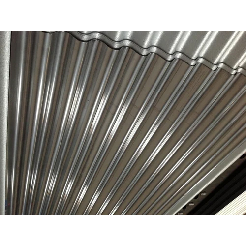 Stainless Steel Roofing Sheets - 0.50mm Thickness, Standard Size, Grey Color-Coated Surface | Lightweight, Corrosion Resistant, Easy to Install