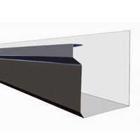 Roof Box Gutter - Aluminium, Standard Size, Silver Coated | Effortless Rainwater Management For Industrial Applications