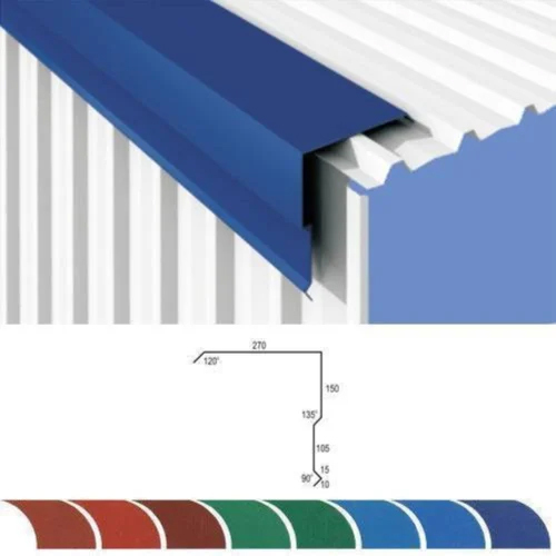 Gable End Flashing - Color: Blue