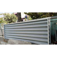 Aluminium Louvered Door - Aluminum Alloy, Standard Size, Gray Color, Polished Finish | Ideal For Air Circulation And Privacy Control