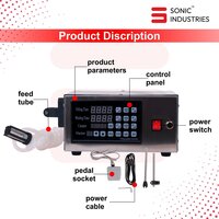 Sonic Industries Single-Head Electric Liquid Filler Machine 10ml-3500ml Range