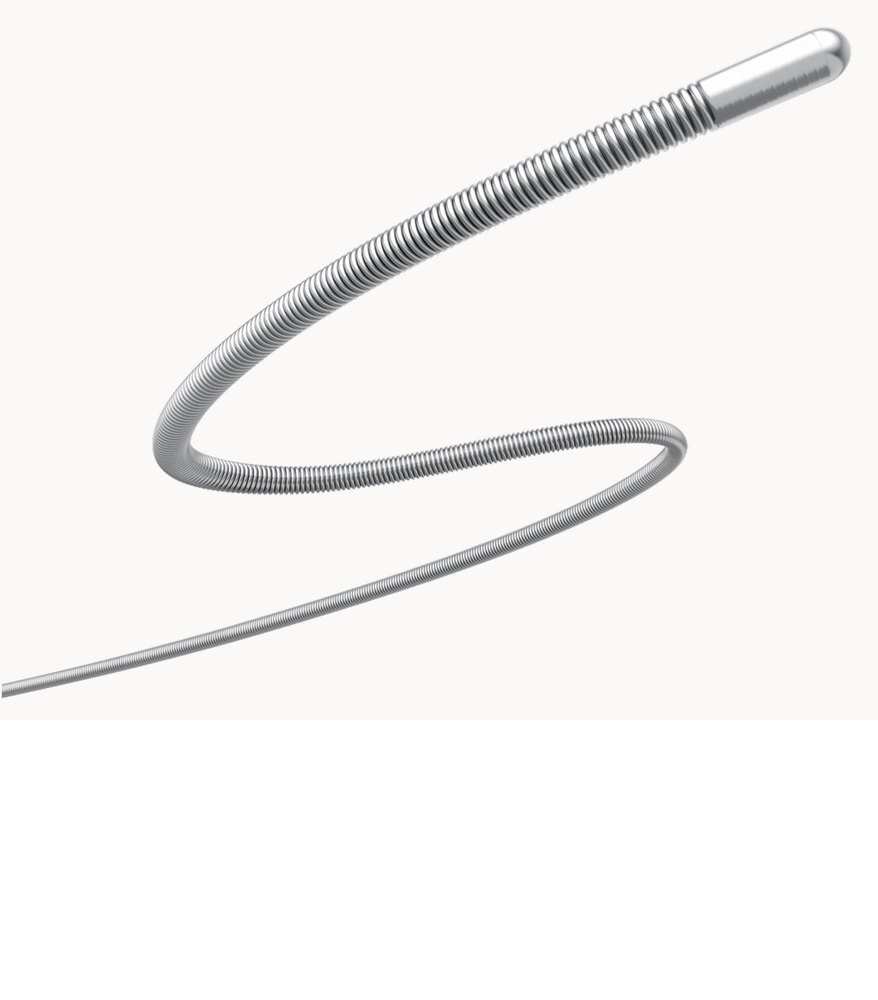 Standard Guide Wire 180 Cm - Stainless Steel Core, Ptfe Coating, Radiopaque Tip, Flexible, Kink Resistant