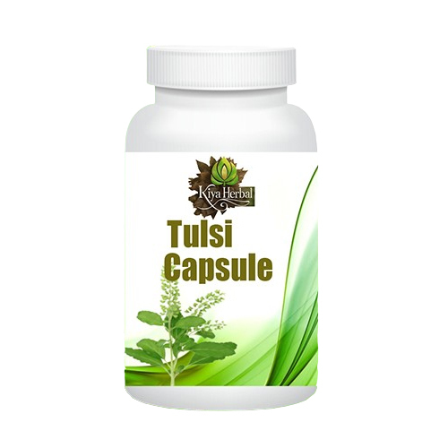 Tulsi Capsule - 500 mg Dosage, 60 Capsules Bottle | Herbal Medicine for Adults, Room Temperature Storage, As Suggested Dosage Guidelines