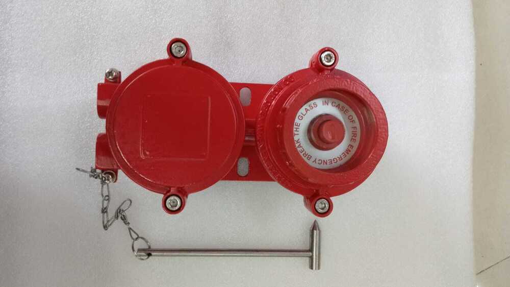 Cast Aluminium Alloy Red Flameproof Manual Call Point