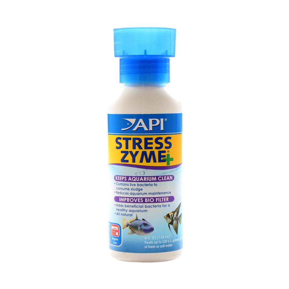 Stress Zyme Fish Treatment 118 Ml Api - Color: Blue