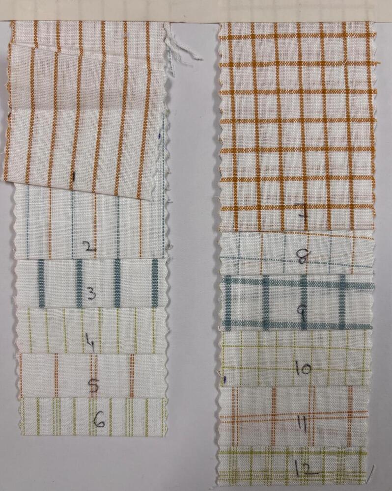 100% Cotton Fabric - Color: Multicolour Checks