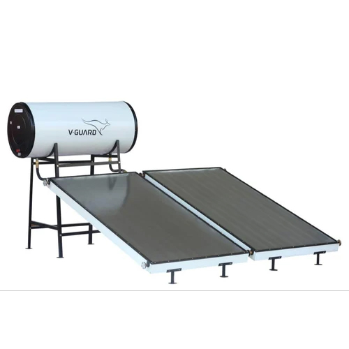 V-Guard 200 Lpd Solar Water Heater - Color: White