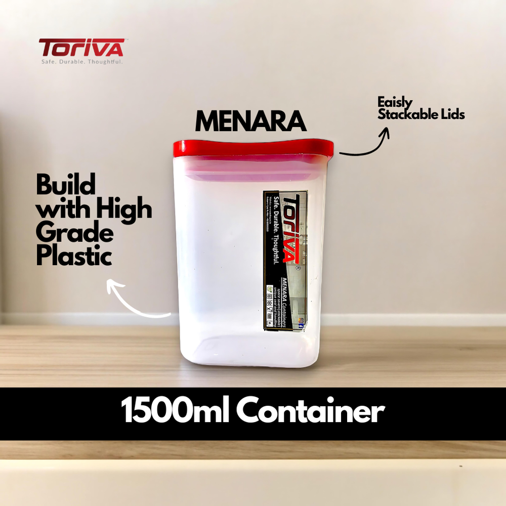 1500ml Menara containers: set of 2