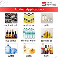 Sonic Industries Double Head Electric Liquid Filler Machine |220V/110V |10ml-3500ml Filling Range