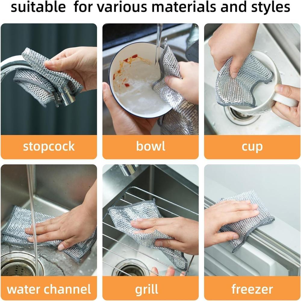 Double Layer Dish Wash Cloth