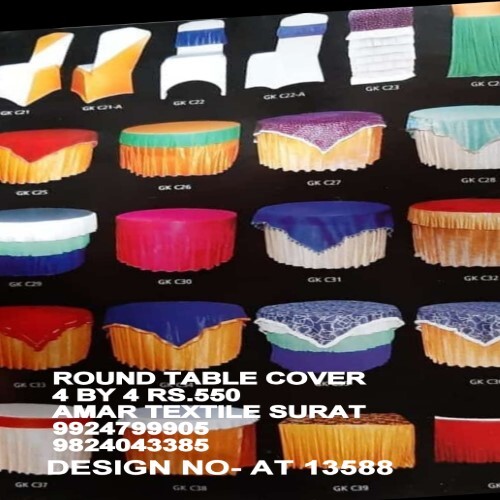 Readymade Round Table Cover - Color: All Available