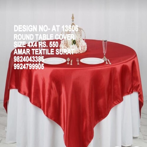 Readymade Round Table Cover - Color: All Available