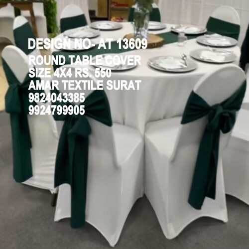 Readymade Round Table Cover - Color: All Available