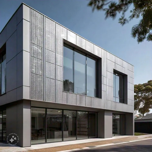 Acp Cladding - Aluminum Composite, 4mm-6mm Thickness, Gray Color | Class A Fire Rating, Suitable for Exterior Wall Cladding