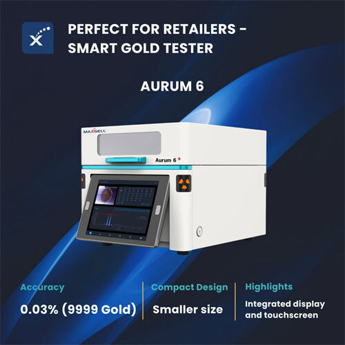 Aurum 6+ Gold Testing Machine - Color: White