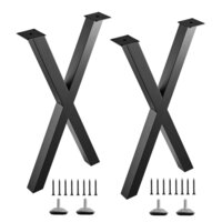 Table Legs X-shape Desk Legs Metal Coffee Table Legs, Steel Desk Legs Diy Legs